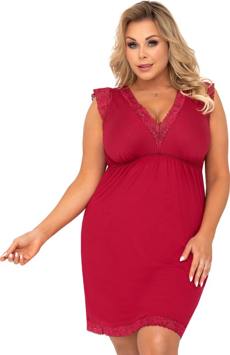 Дамска нощница, Дона, Вискоза, Череша, Бордо