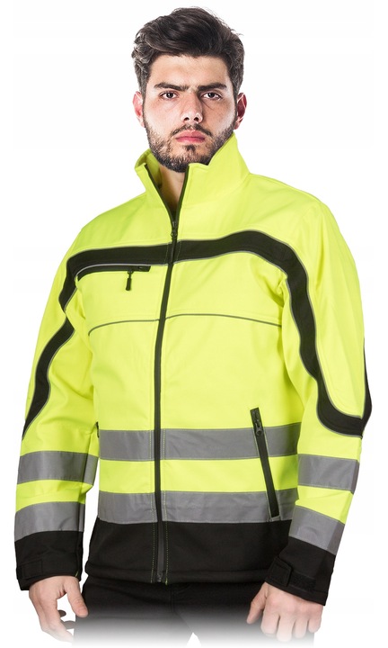 Jacheta Reis, poliester, Negru/Galben