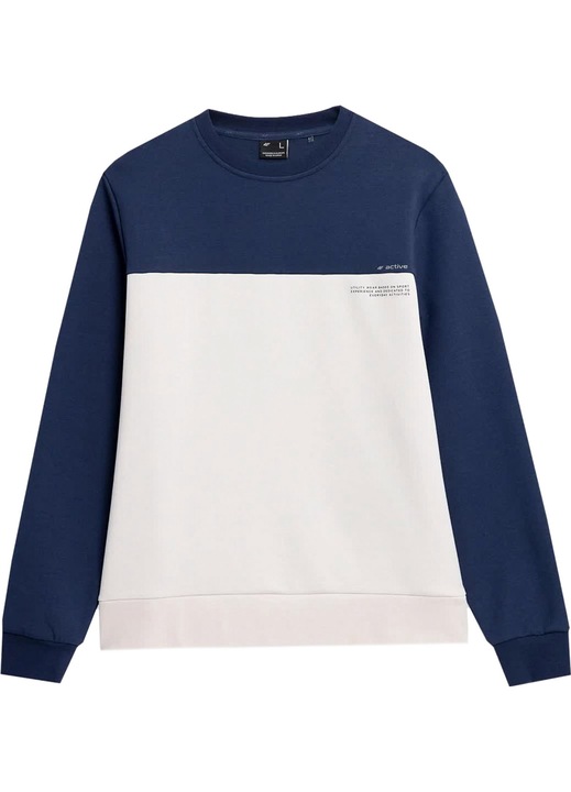 Hanorac unisex 4F Alb/Albastru, Bej/Albastru