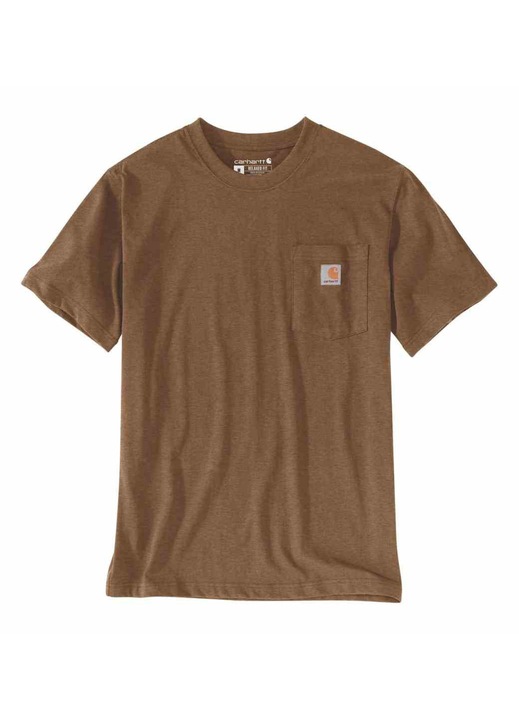Férfi pamut póló, Carhartt, Barna, Barna