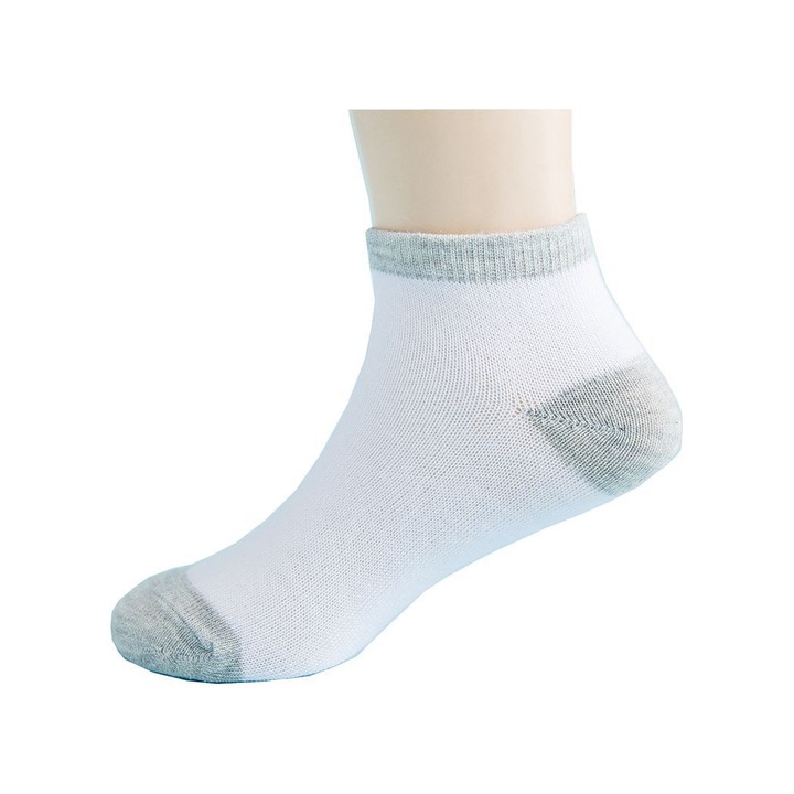 Комплект от 15 детски чорапи, OEM, полиестер, бели, 8-10г