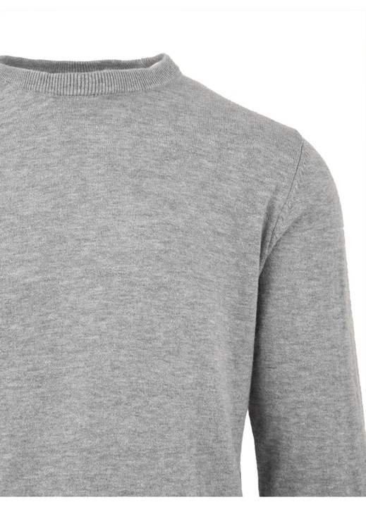 Férfi pulóver, Wrangler, pamut, szürke, Szürke, XL