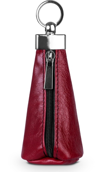 Portofel dama, Vermari, Piele naturala, Visiniu