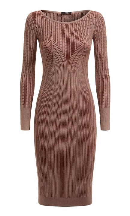 Rochie Dama, Guess, Cambrata cu imprimeu si decolteu rotund, Rosu stins Rosu stins L INTL