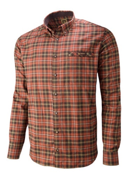 Camasa barbati, tagart, Bumbac, Rosu, Rosu/Maro