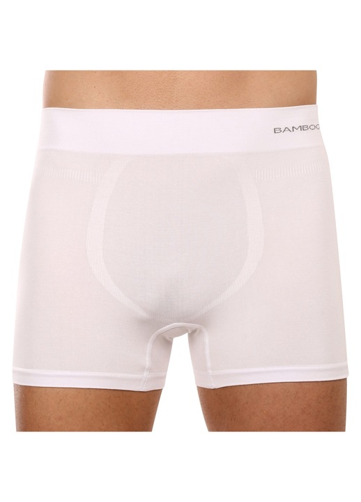 Boxeri barbati, Gino, Fibre de bambus, Alb, Alb