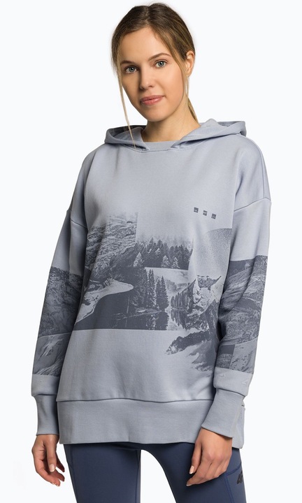 Hanorac dama, 4F, Bumbac, Gri, Gri