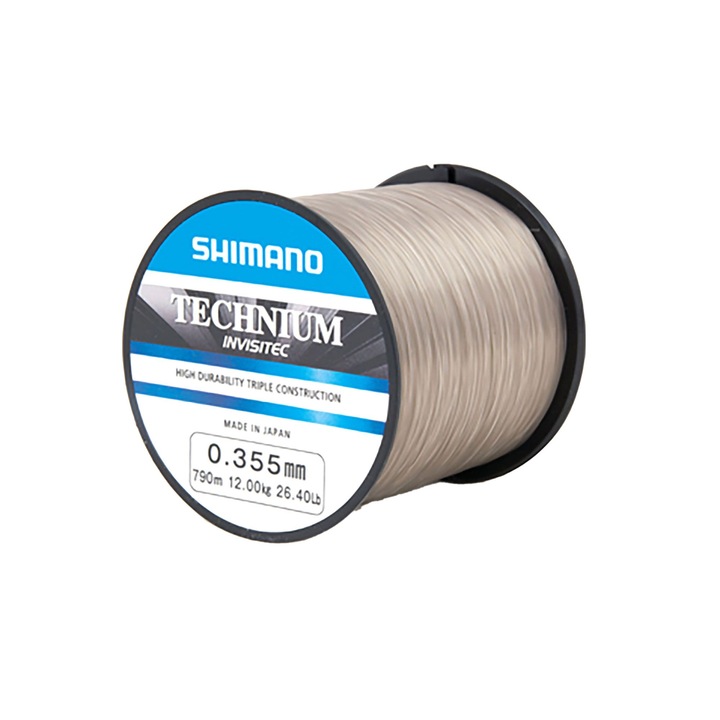 Fir pescuit Technium Invisitec, Shimano, 1090 m, 9 Kg, Transparent