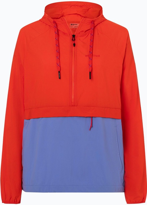 Jacheta dama Campana Anorak, Marmot, Nylon, Portocaliu/Albastru, S
