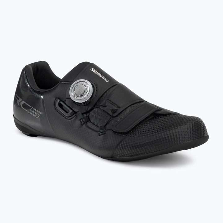 Pantofi ciclism barbati, Shimano SH-RC502, Material sintetic, Negru, Negru