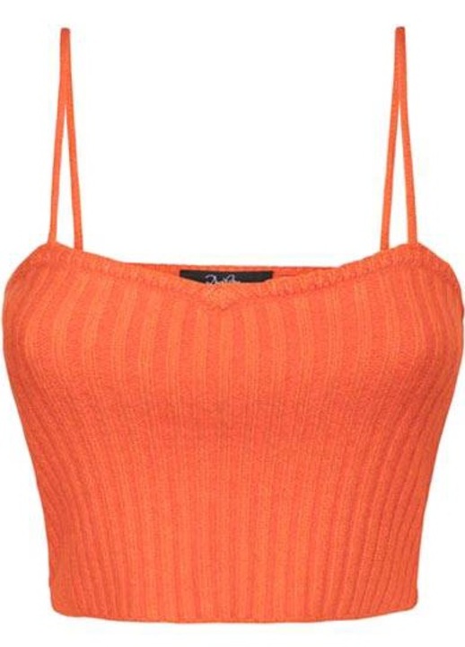 Дамски топ, Pepe Jeans, Акрил, Оранжев, S