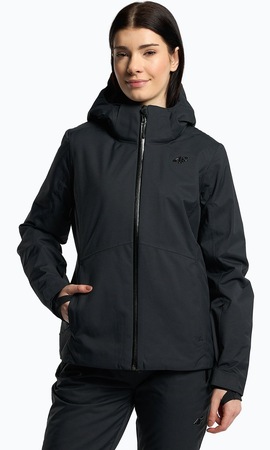 Geaca de ski dama, 4F, Poliester, Negru, Negru
