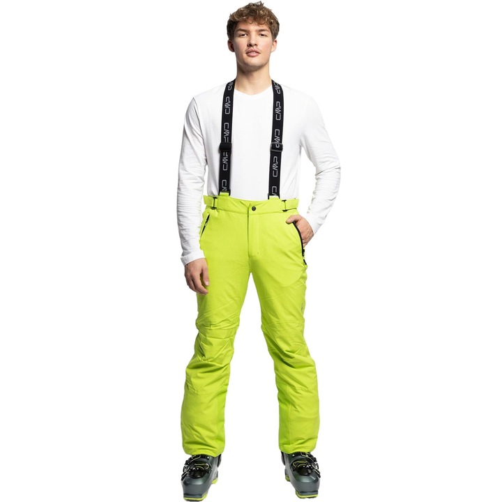 Pantaloni de schi pentru barbati, CMP, Poliester/Elastan, Verde, Verde