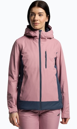 Geaca de ski dama, 4F, Poliester, XS, Roz