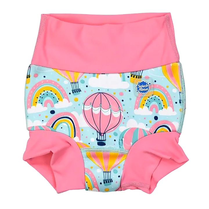 Slip de inot copii, Splash About, Happy Nappy DUO, Neopren, Multicolor, XL
