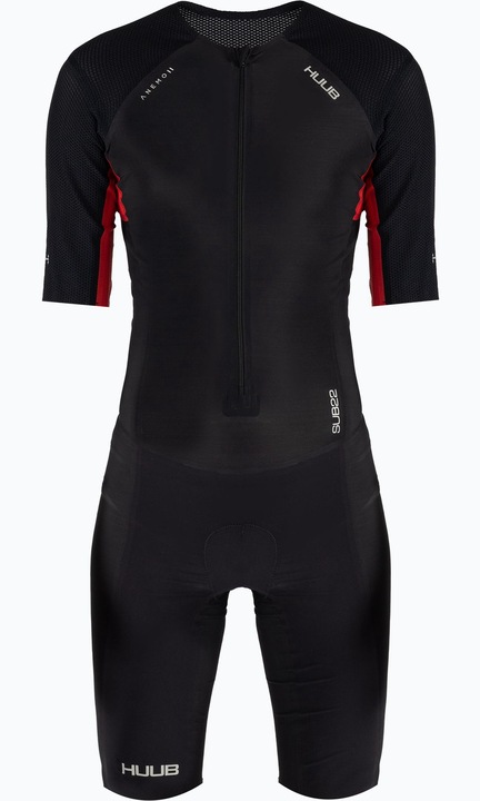Costum de triatlon barbati, Huub, Poliamida, Negru, Negru, S
