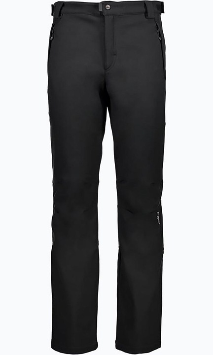 Pantaloni softshell lungi pentru barbati, CMP, Poliester, Elastan, Negru, Negru