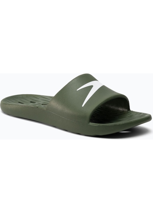 Papuci barbati Slide, Speedo, Spuma EVA, Verde/Alb, Alb/Verde, 39
