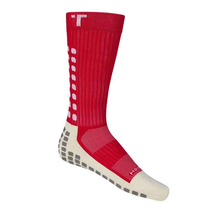 Унисекс спортни чорапи, Trusox, Mid-Calf Cushion, Cotton, Red, 34-38 EU