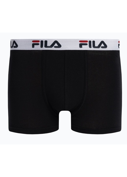 Boxeri barbati Fila, Bumbac/Elastan, Negru, Negru, M