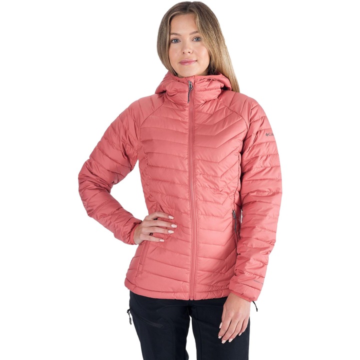 Jacheta de puf de dama, Columbia, Poliester, Roz, S
