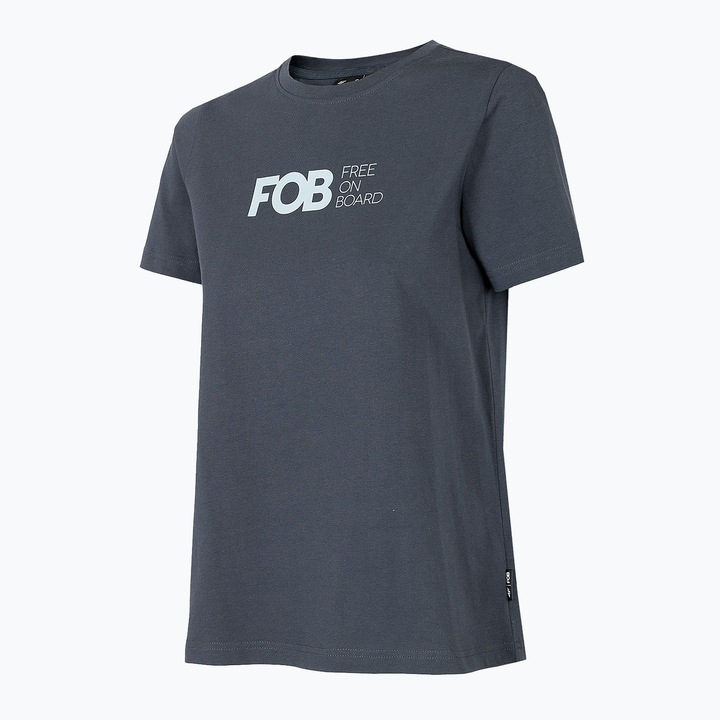 Tricou sport dama, 4F, Bumbac, Gri1, Gri, S