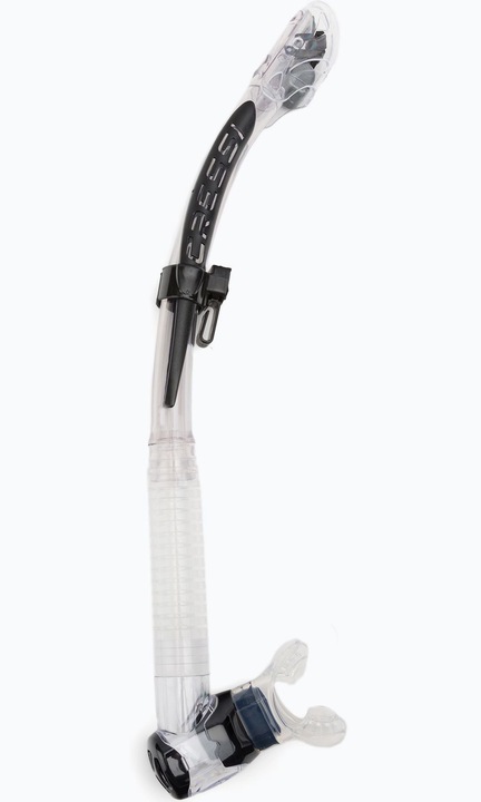 Tub de snorkel, Cressi, Itaca Ultra Dry, negru/transparent