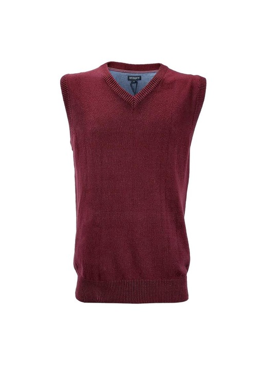 Vesta tricotata, Anagre, Bumbac, Visiniu, XL