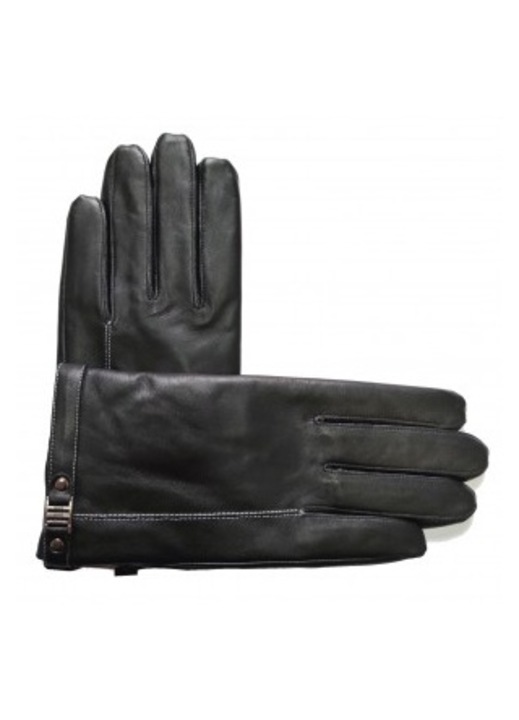 Manusi barbati, Anagre, Piele naturala, Negru