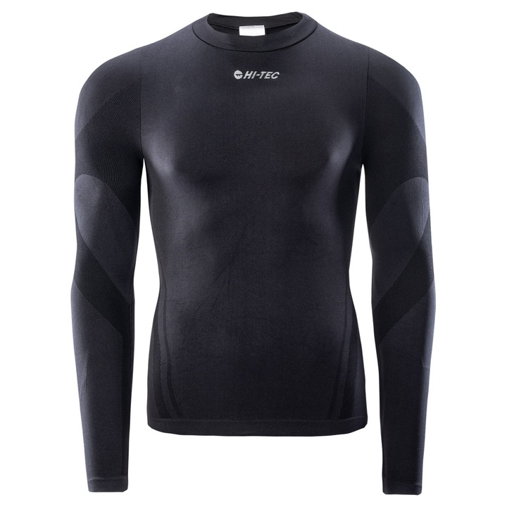 Мъжка термоактивна блуза, Hi-Tec, Найлон, Черна, XL-XXL INTL