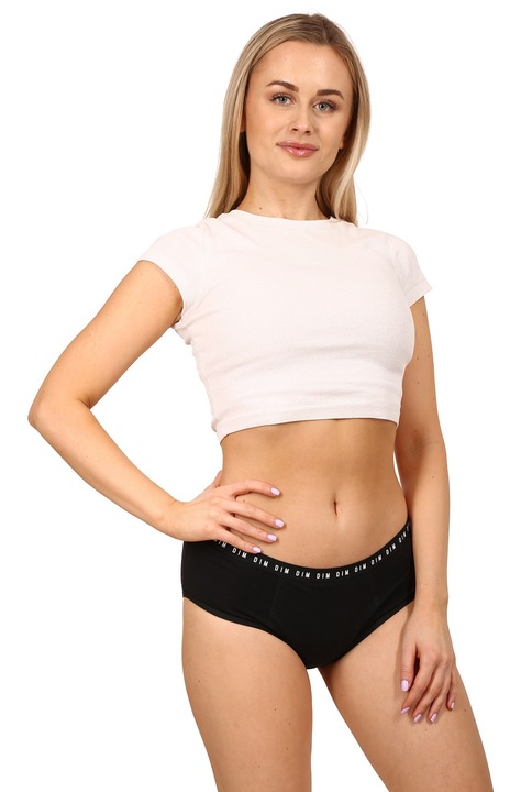 Chiloti menstruali DIM, Bumbac, Negru, L