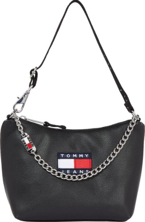 Női táska Tommy Jeans Heritage Shoulder AW0AW14570 21,5 x 15,5 x 10,5 cm fekete