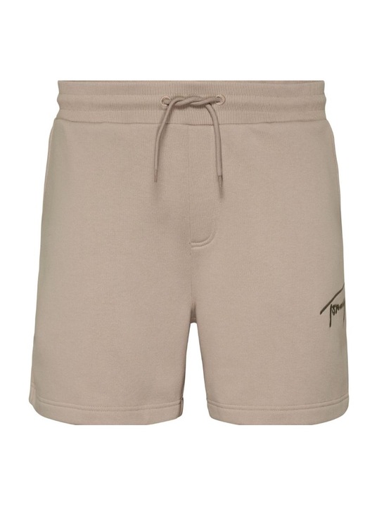 Tommy Jeans, Pantaloni scurti din amestec de bumbac organic cu logo, Bej, XL