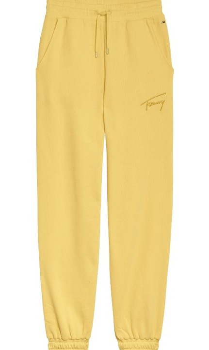 Pantaloni de trening, Tommy Jeans, Bumbac, Galben, Galben
