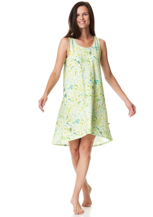 Camasa de noapte dama, Key, Bumbac, Verde, S