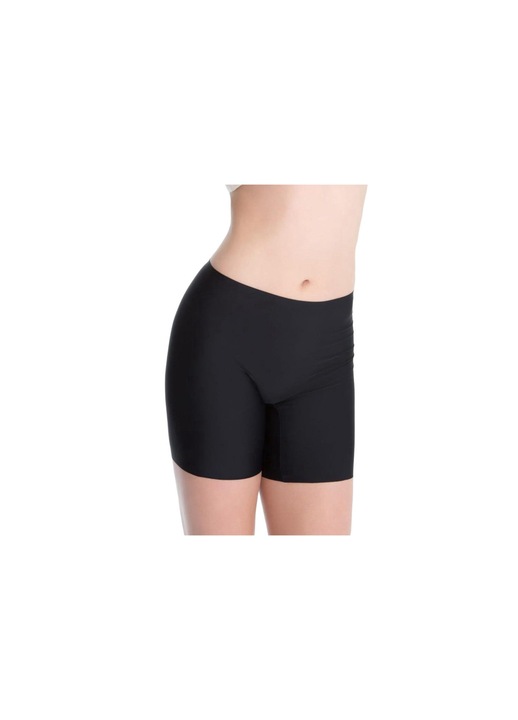 Boxeri cu talie inalta, Julimex, Poliamida, Negru, Negru