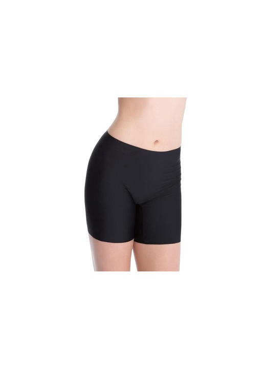 Boxeri cu talie inalta, Julimex, Poliamida, Negru, Negru