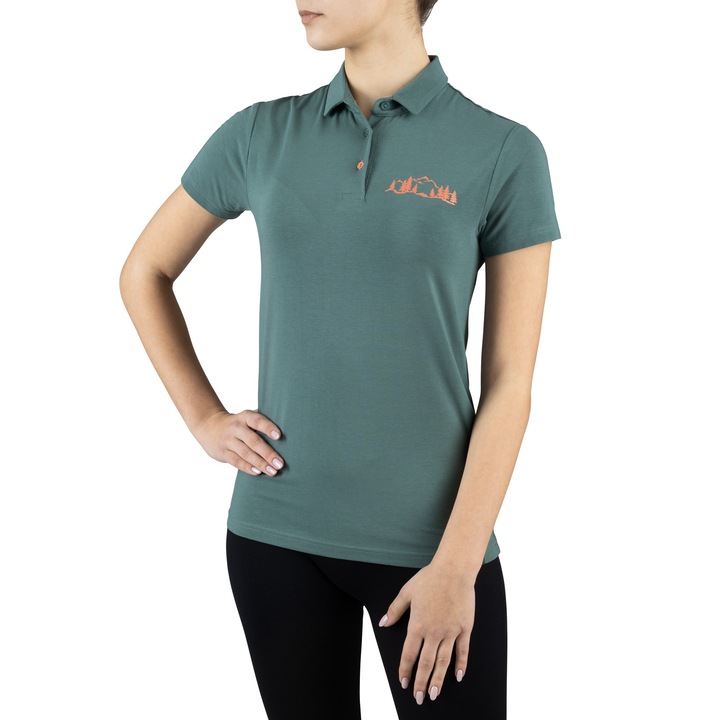 Tricou polo dama, Viking, Fibre de bambus, Albastru 321585, Verde