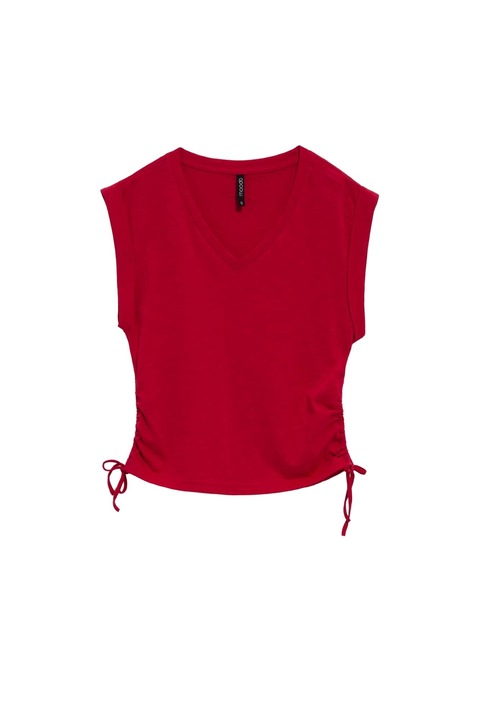 Bluza dama, Moodo, Bumbac, Rosu, Rosu, XS