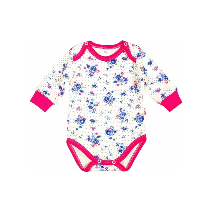 Body maneci lungi, Klekle, Bumbac, Multicolor, 68 cm