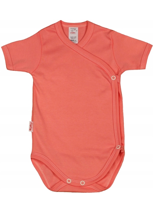 Body bebe cu maneca scurta, KLEKLE, Roz