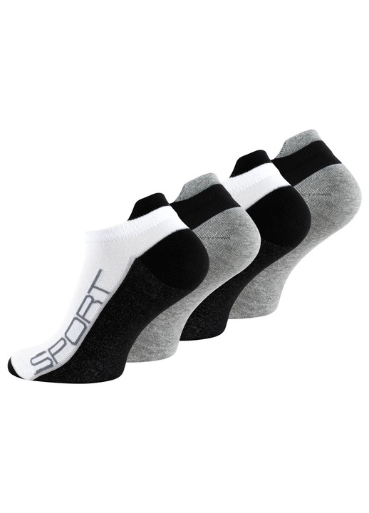 Set 4 perechi soseste barbati, VCA, Bumbac/Elastan, Multicolor, 43-46 EU