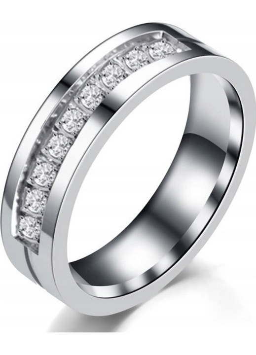 Inel dama, WOLFRING, Otel inoxidabil, Auriu, Otel, r.28