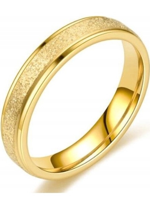 Брачен пръстен, Злато, Неръждаема стомана, r.28