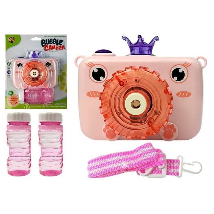 Játékkamera, Lean Toys, Műanyag, 3 év+, Rózsaszín