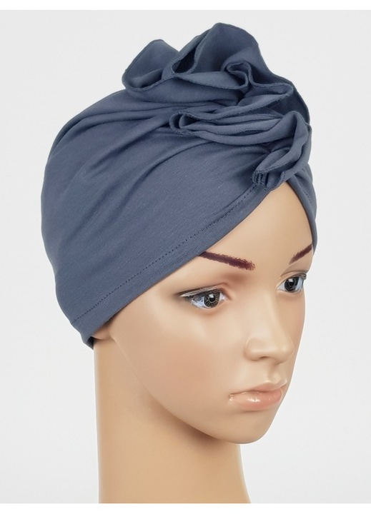 Turban Eva Design Luba, 100% Bumbac, Super Absorbant si Confortabil, Dimensiune Universala, pentru Femei, Uscare Rapida a Parului dupa Dus, Spa, Ingrijire Zilnica Protectie Delicata si Stil, Culoare Albastra