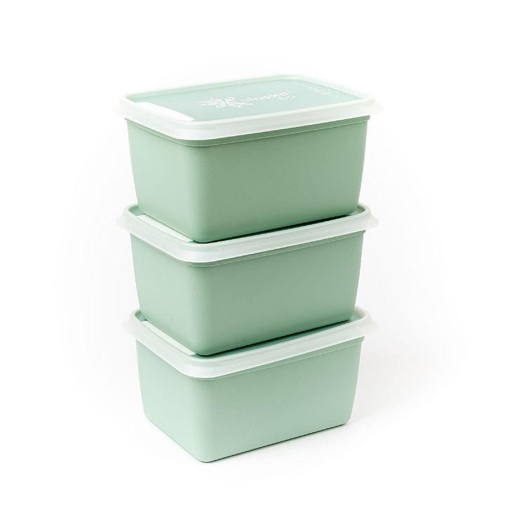 Set 3 recipiente congelator, Amuse, 1L