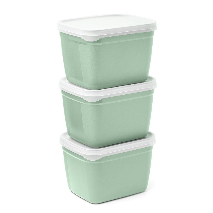 Set 3 recipiente congelator, Amuse, 1,2L