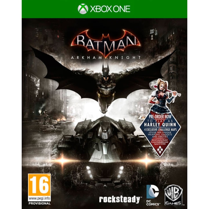 Batman Arkham Knight + Harley Quinn DLC játék Xbox ONE-hoz