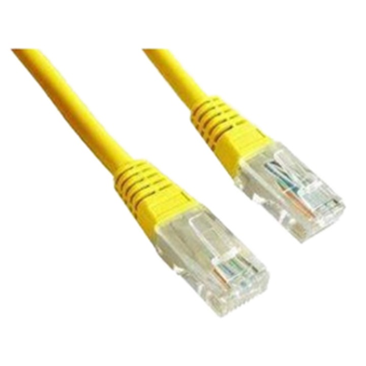 Cablu UTP Gembird Patch cord cat. 5E, 0.5m, Galben